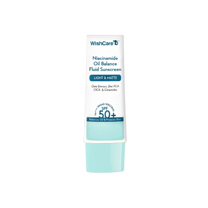 WishCare 5% Niacinamide Oil Balance Fluid Light &amp; Matte Sunscreen SPF 50+ PA++++ (50ml)