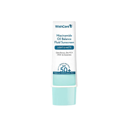 WishCare 5% Niacinamide Oil Balance Fluid Light &amp; Matte Sunscreen SPF 50+ PA++++ (50ml)
