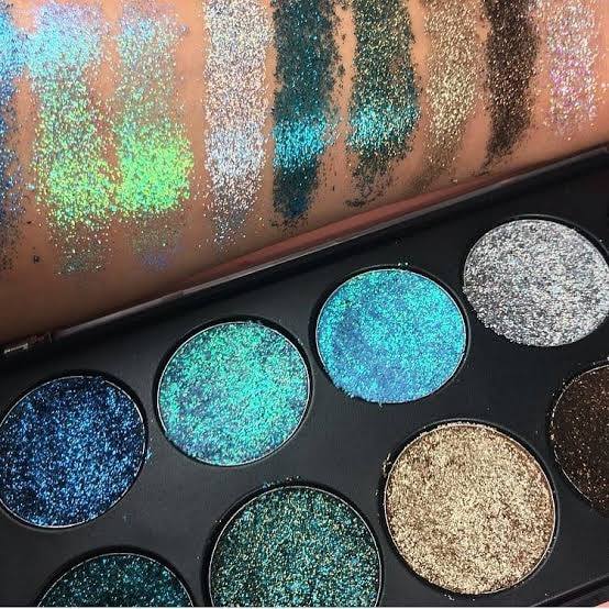 Technic Pressed Glitter Eye Shadow Palette - Mermaid