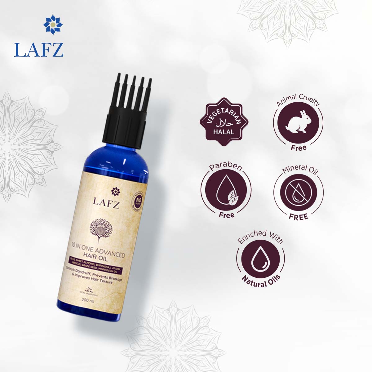 Lafz 10 in 1 Advanced Essential Oil - for Hair