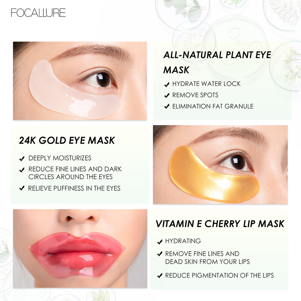 FA SC01 - Focallure Collagen Crystal 24K Gold Pure Luxury Eye Mask - (7.5gm)