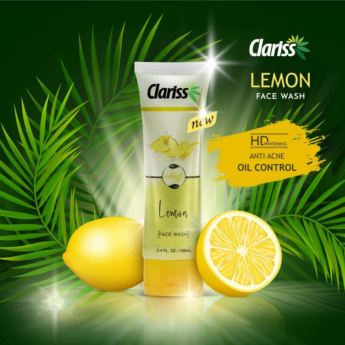 Clariss Lemon Oil Control Face Wash (100ml)