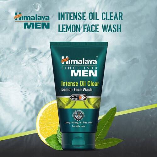 Himalaya Men Intense Oil Clear Lemon Face Wash (100ml)
