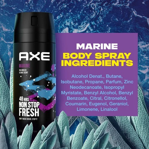 Axe Deo Body Spray Marine Fresh Ocean and Lima (150ml)