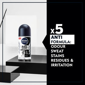 Nivea Men Black and White Invisible Original Deodorant Roll-On (25ml)