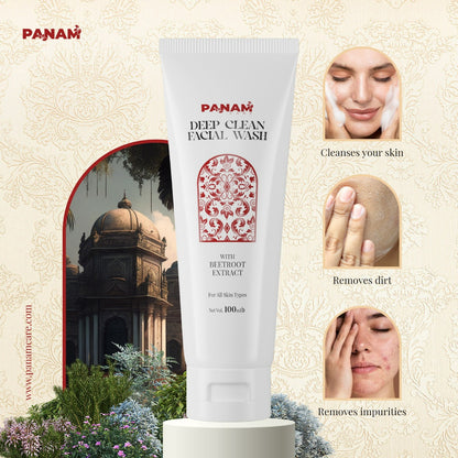 Panam Care Deep Clean Facial Wash With Beetroot Extract (100ml)