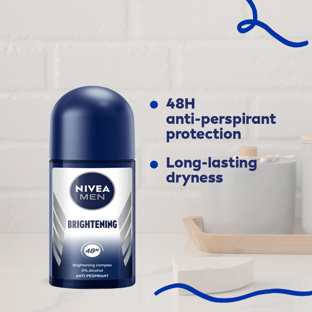 Nivea Men Brightening Deodorant Roll-On (25ml)
