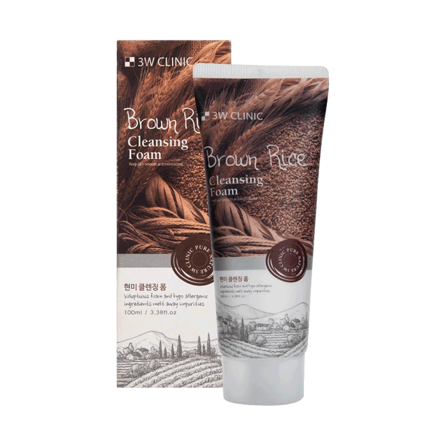 3W Clinic Brown Rice Cleansing Foam (100ml)