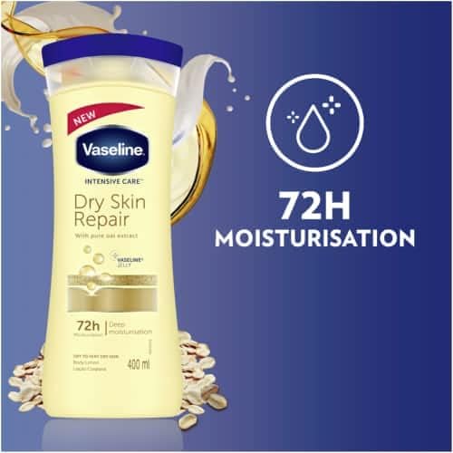 Vaseline Intensive Care Dry Skin Repair 72h Moisturisation Body Lotion (400ml)