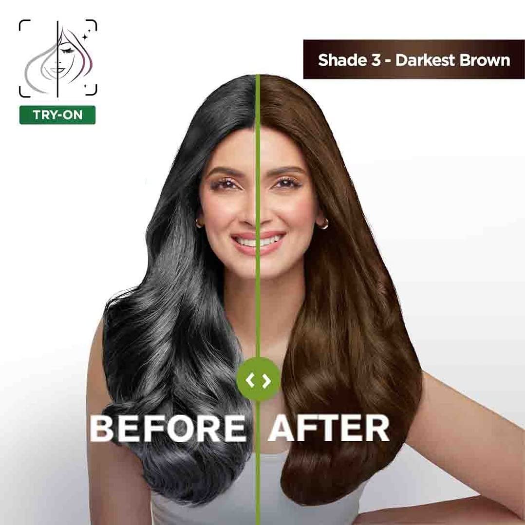 Garnier Color Naturals Shade - 3 Darkest Brown (65ml)