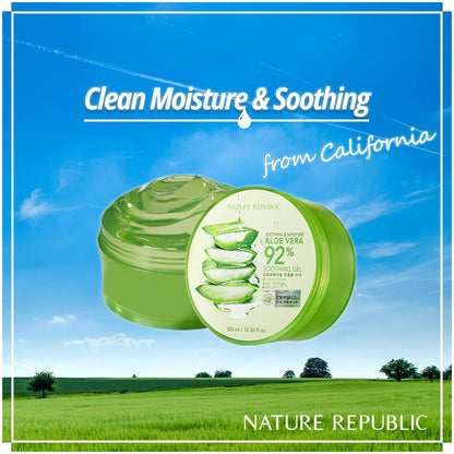 Nature Republic Soothing &amp; Moisture Aloe Vera 92% Soothing Gel (300ml)