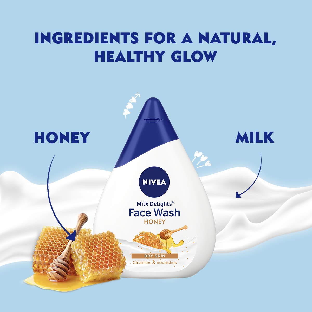 Nivea Milk Delights Face Wash Honey (100ml)