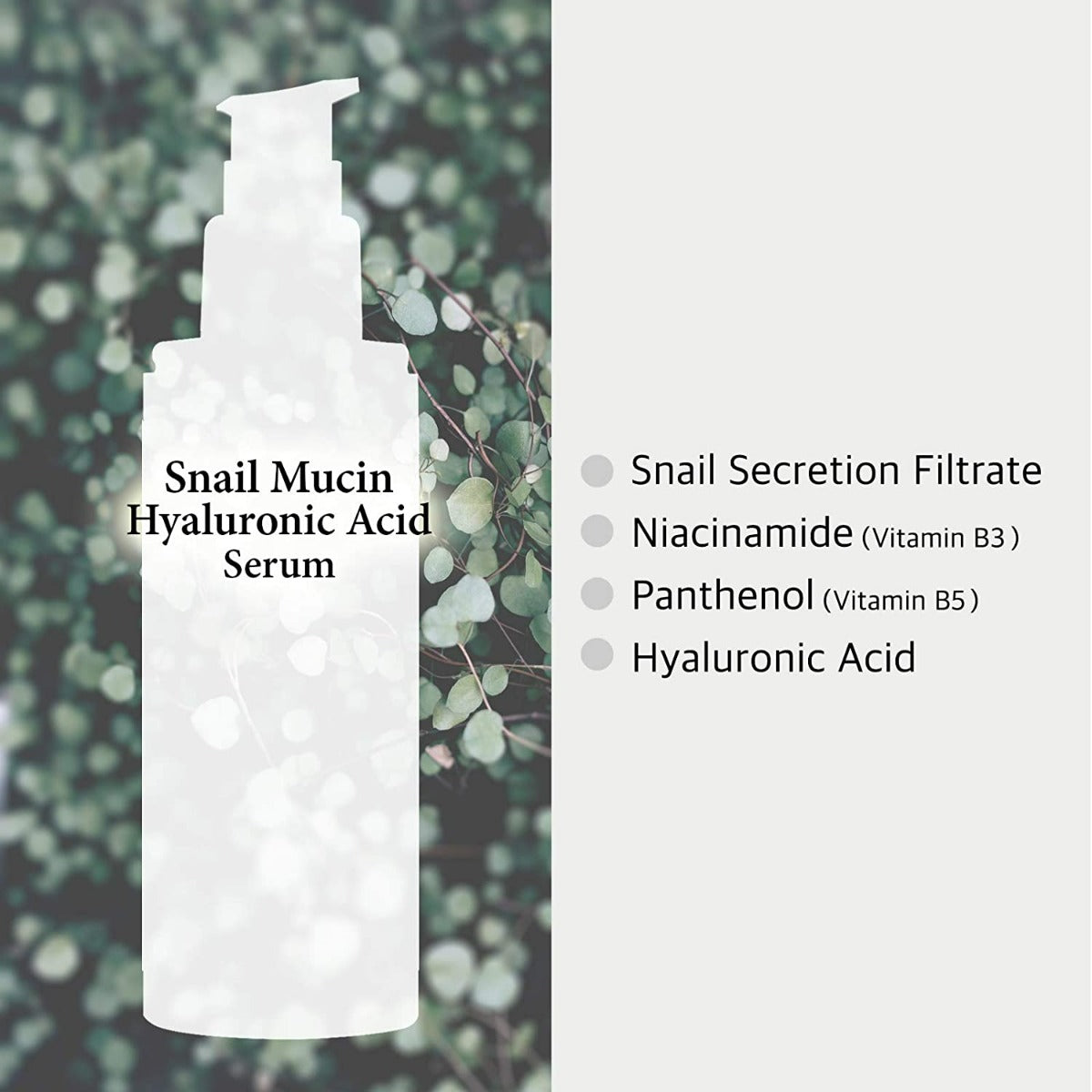 Cos De BAHA Snail Mucin Hyaluronic Acid Serum SH (120ml)