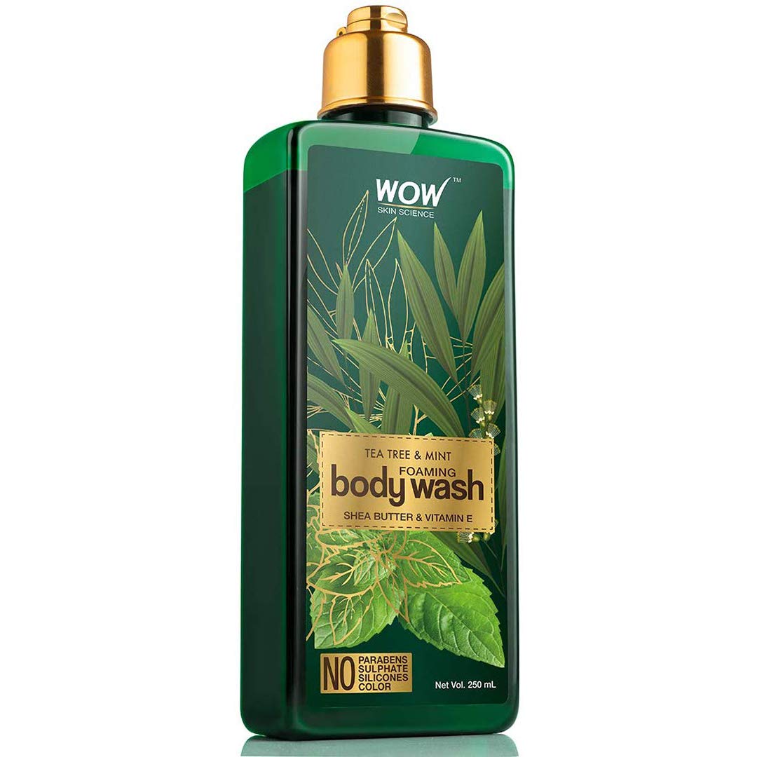 Wow Skin Science Tea Tree and Mint Foaming Body Wash (250ml)
