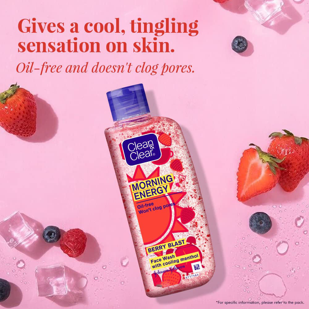 Clean &amp; Clear Morning Energy Berry Blast Face Wash (100ml)