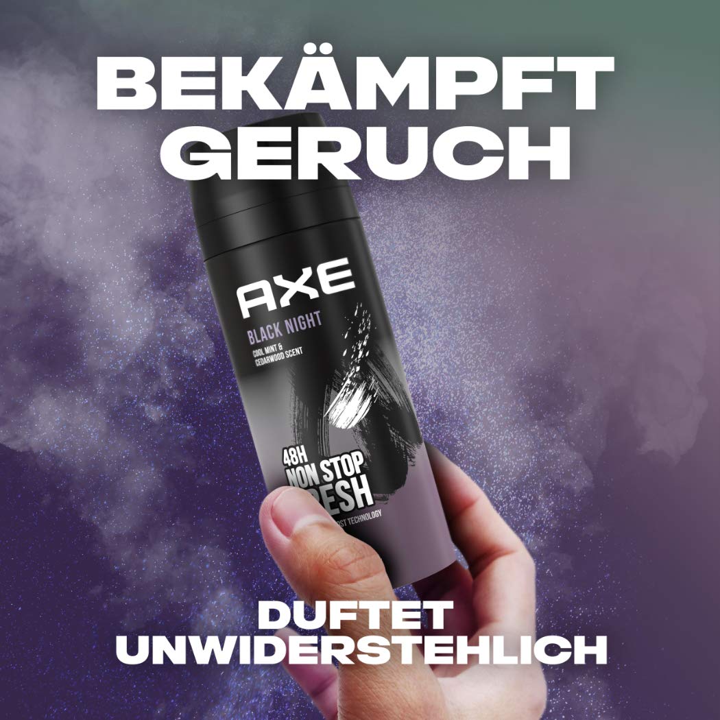 Axe Deo Body Spray Black Night Black Caremel and Vanila (150ml)