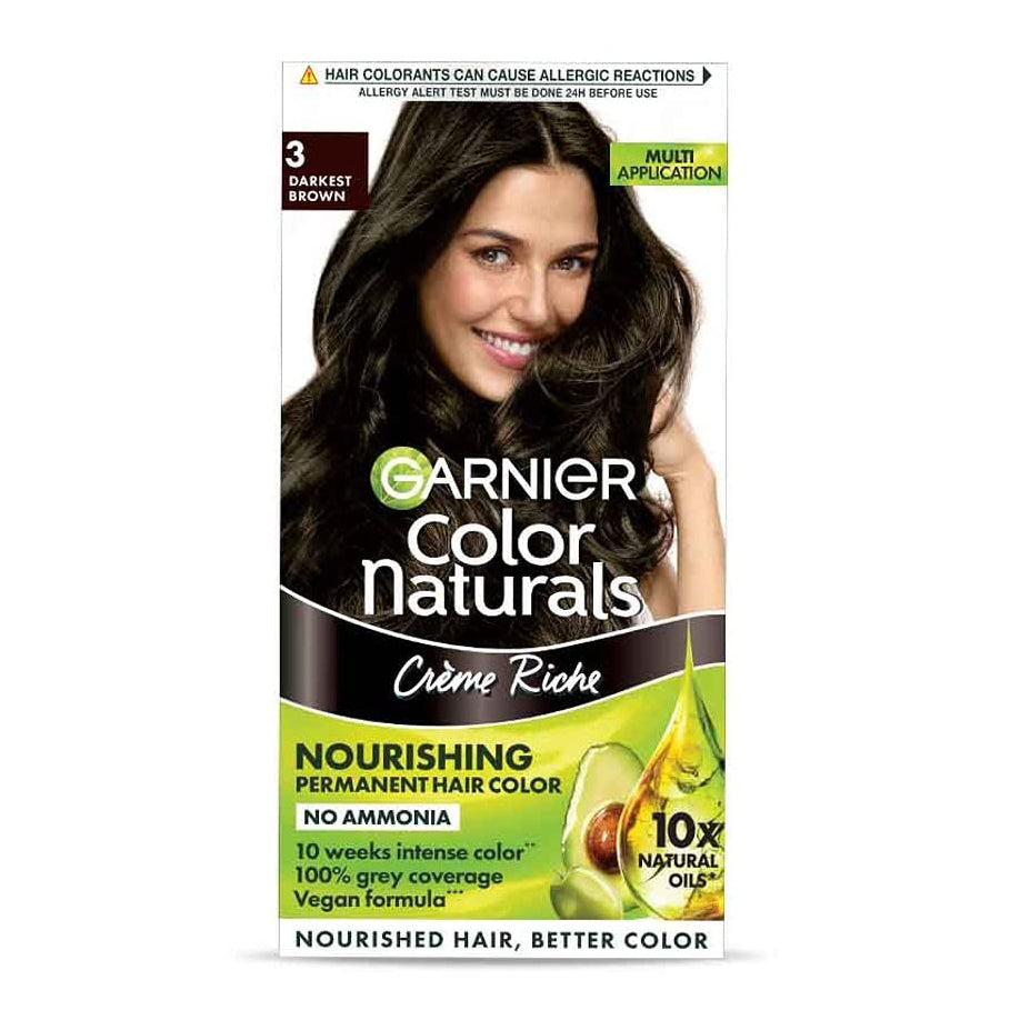 Garnier Color Naturals Shade - 3 Darkest Brown (65ml)