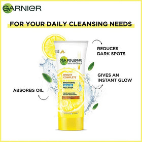 Garnier Bright Complete Brightening Duo Action Face Wash (100gm)