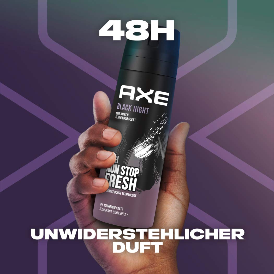 Axe Deo Body Spray Black Night Black Caremel and Vanila (150ml)