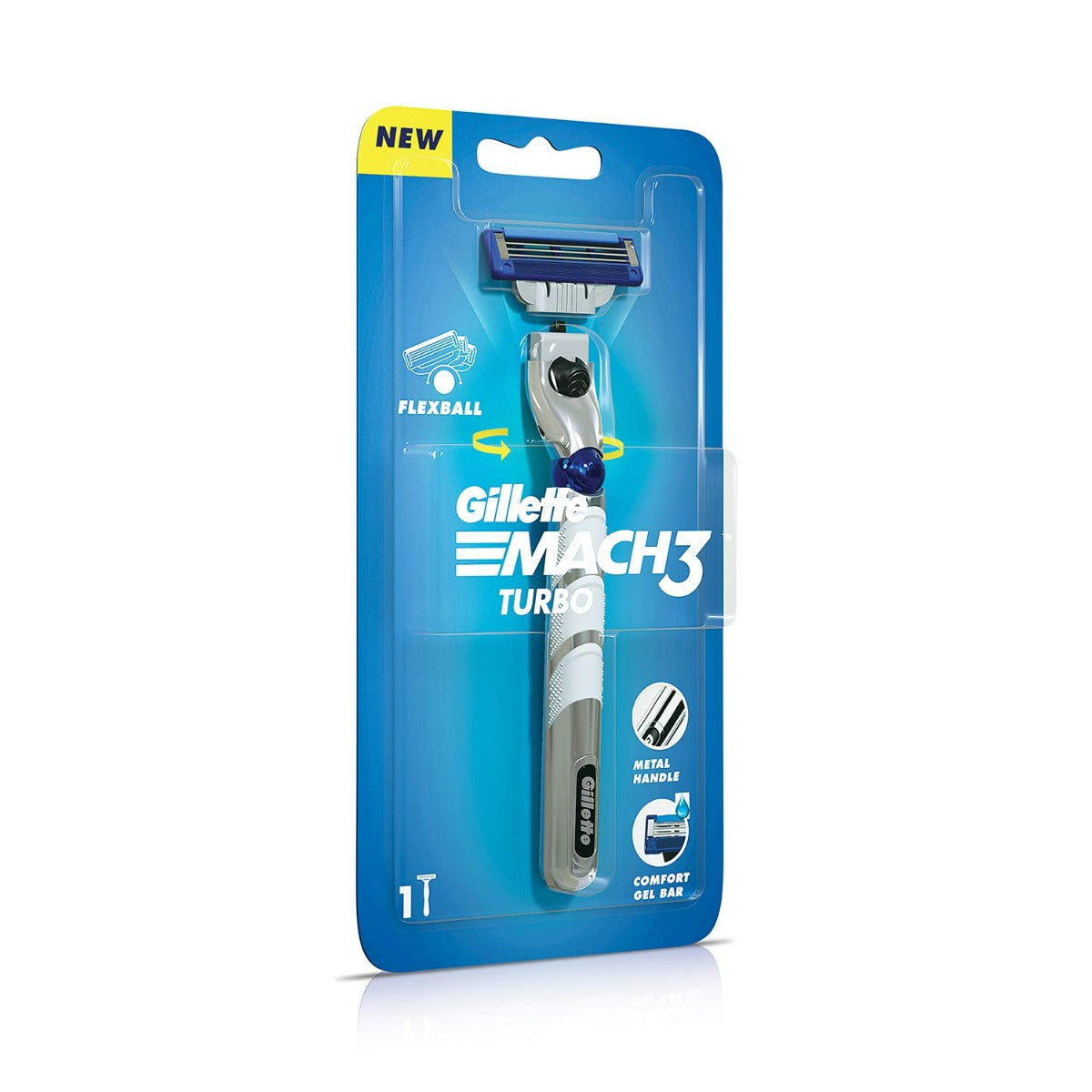 Buy Gillette Mach3 Turbo Men's Shaving Razor (1 pc) Online at Best ...