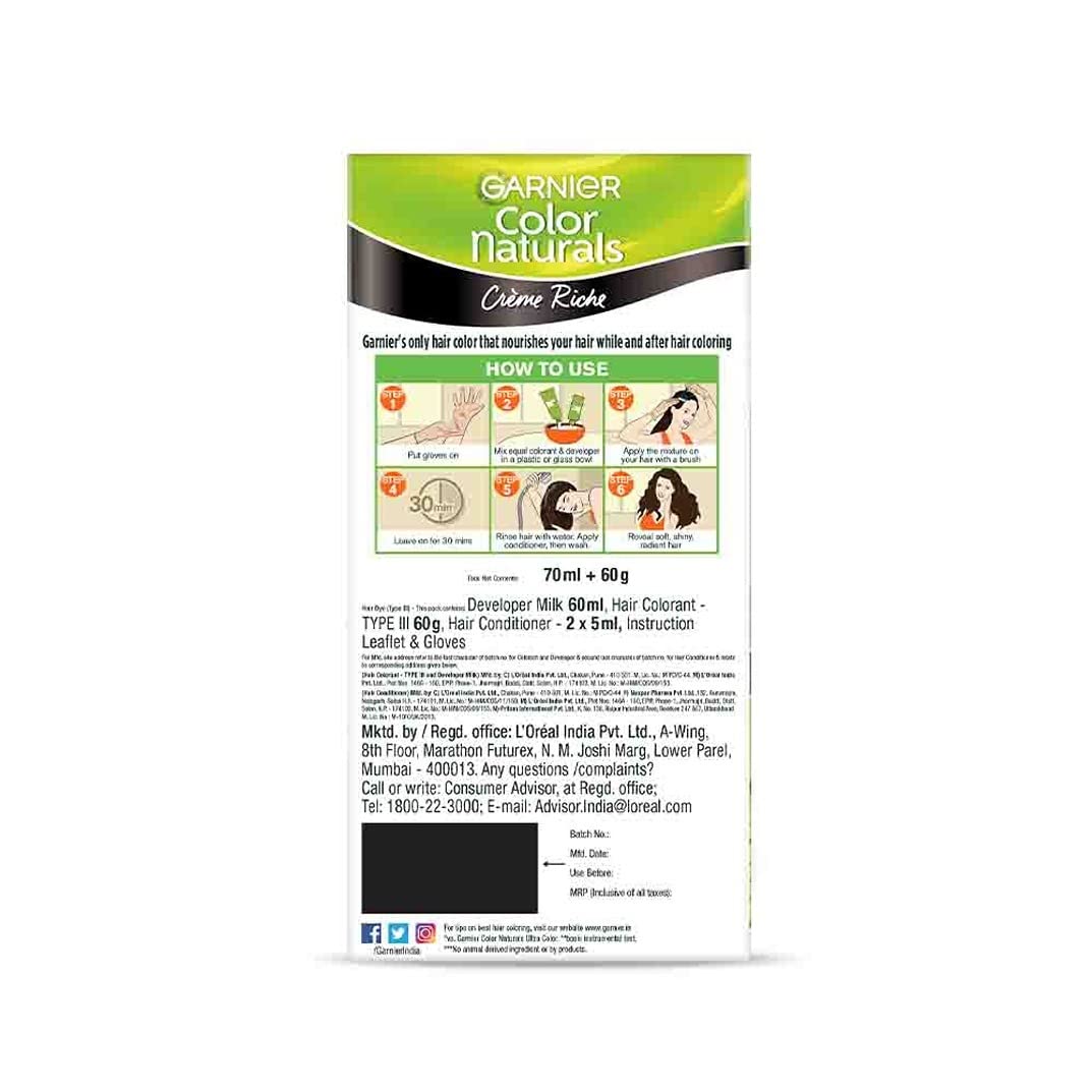 Garnier Color Naturals Shade - 3 Darkest Brown (65ml)