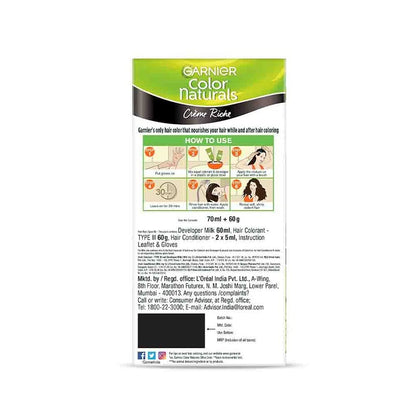 Garnier Color Naturals Shade - 3 Darkest Brown (65ml)