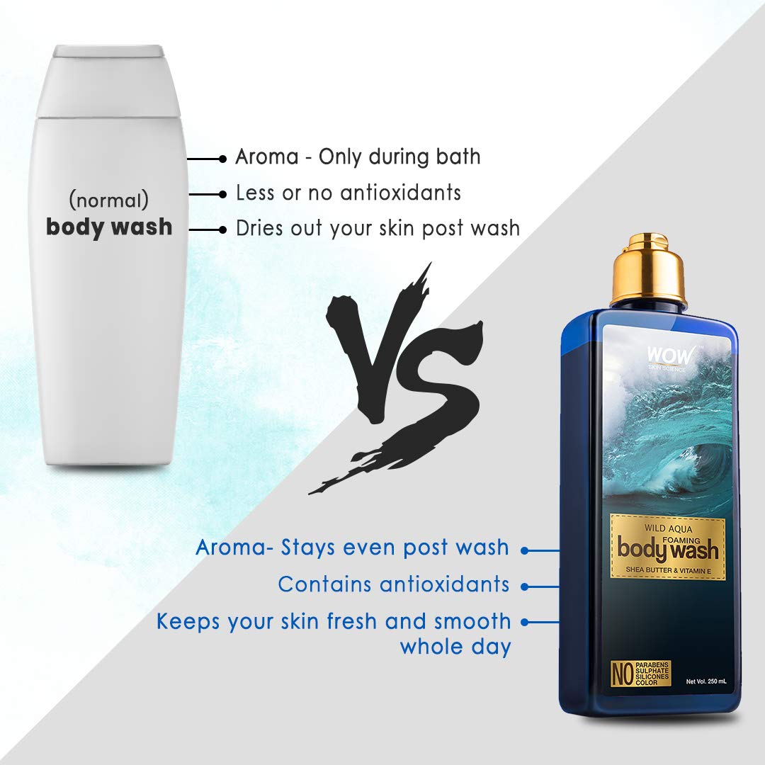 Wow Skin Science Wild Aqua Body Wash (250ml)