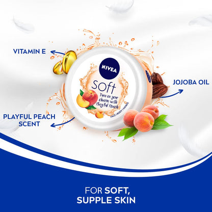 Nivea Soft Light Playful Peach Moisturizing Cream