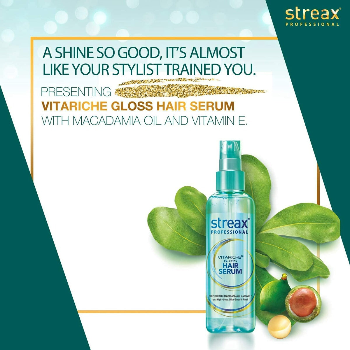 Streax Professional Vitariche Gloss Hair Serum (45ml)
