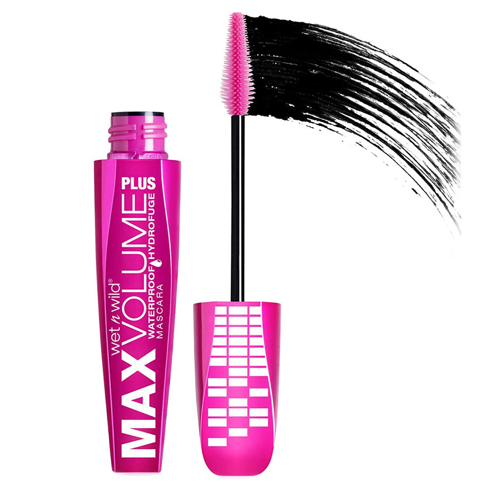 Wet n wild Max Volume Plus Waterproof Mascara (8ml) - Black