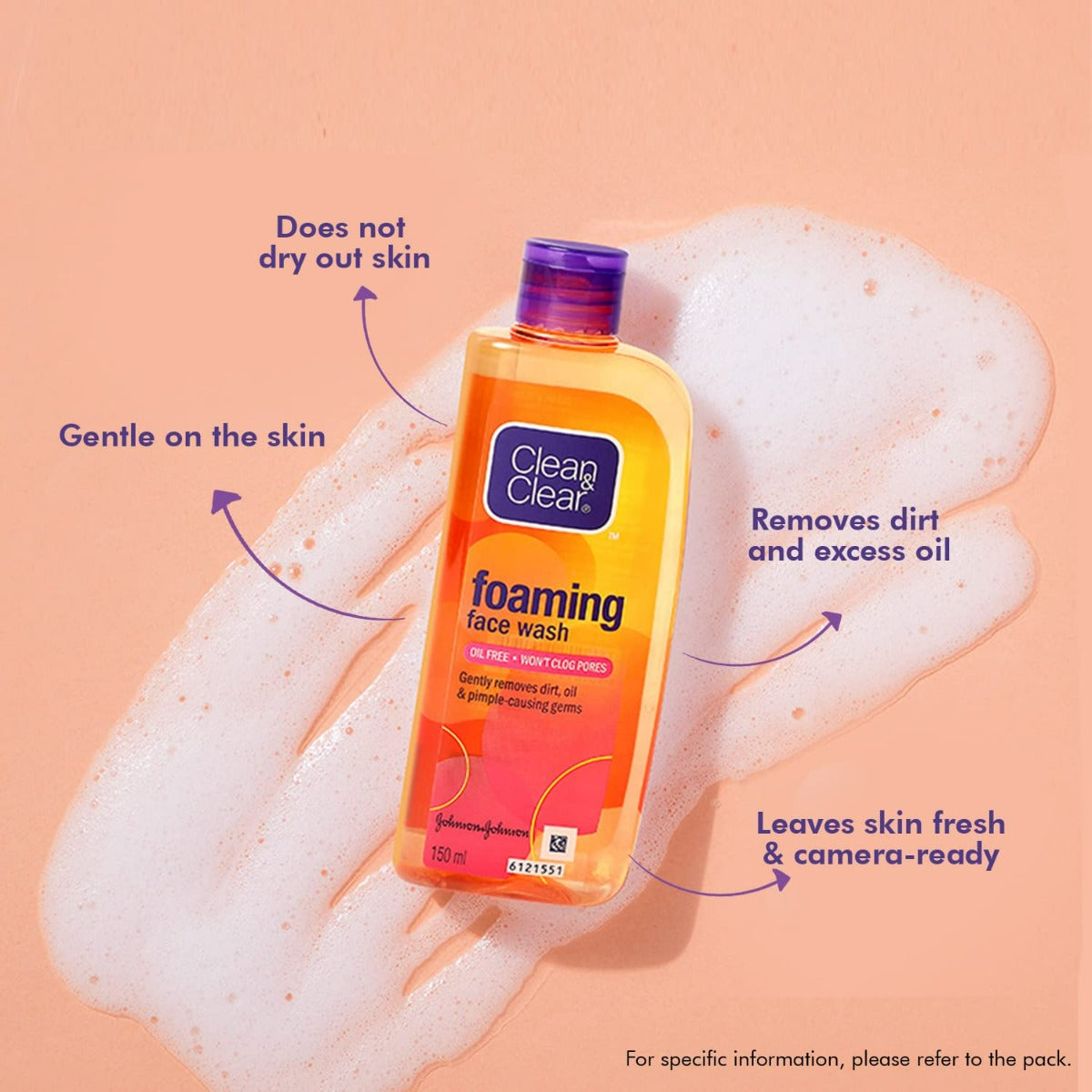 Clean &amp; Clear Foaming Face Wash (100ml)
