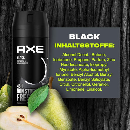 Axe Deo Body Spray Black Pera Frozen and Cedro (150ml)