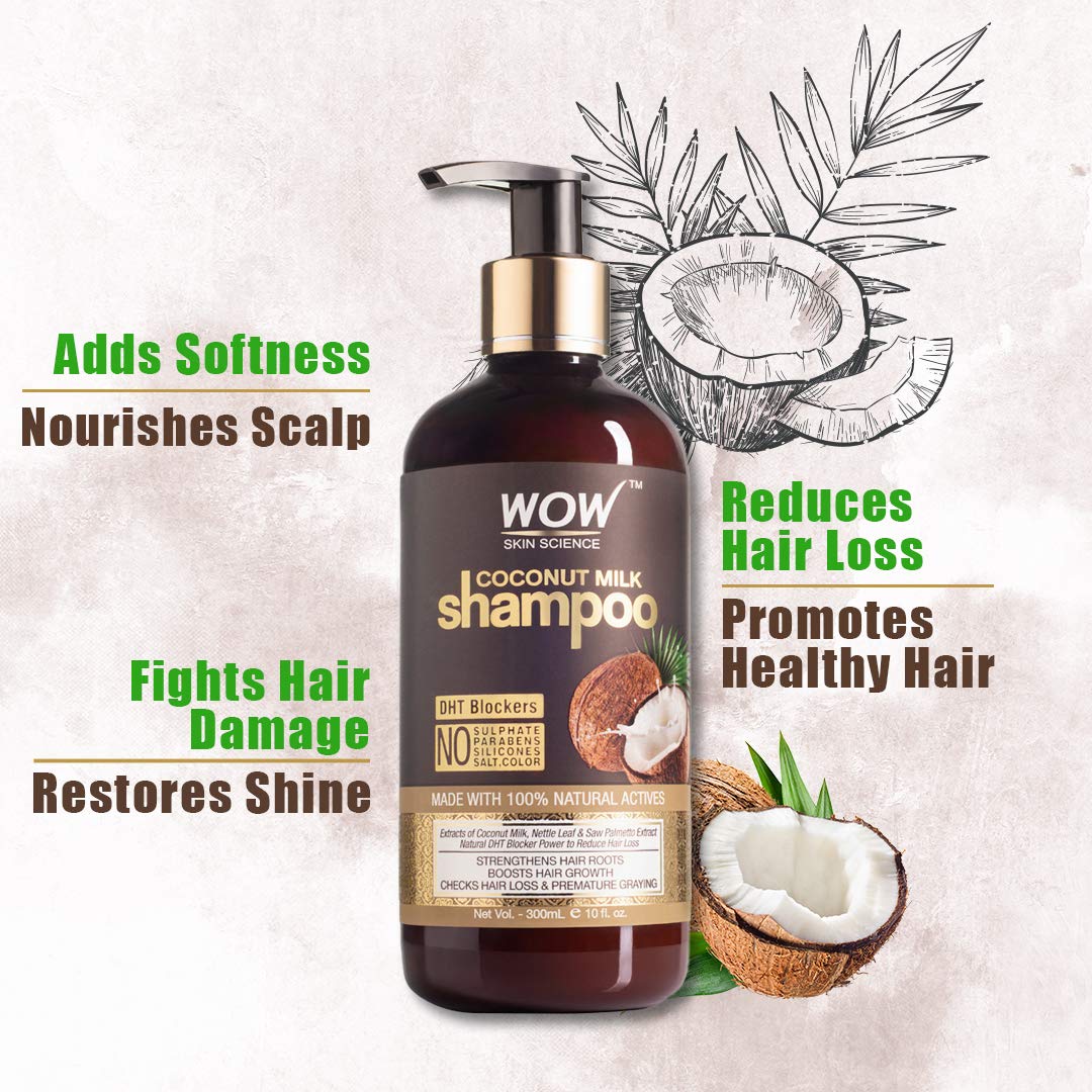 Wow Skin Science Coconut Milk Shampoo (300ml)