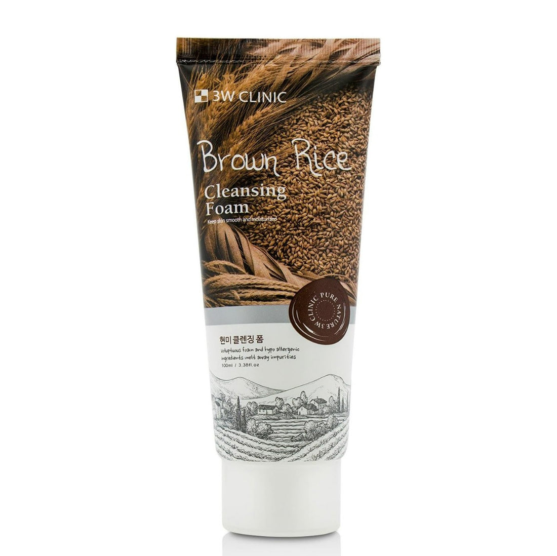 3W Clinic Brown Rice Cleansing Foam (100ml)