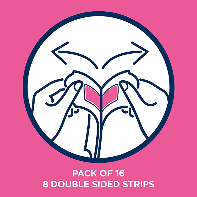 Veet Easy-Gel Wax Strips For Sensitive Skin Bikini and Underarm (16 Pcs)