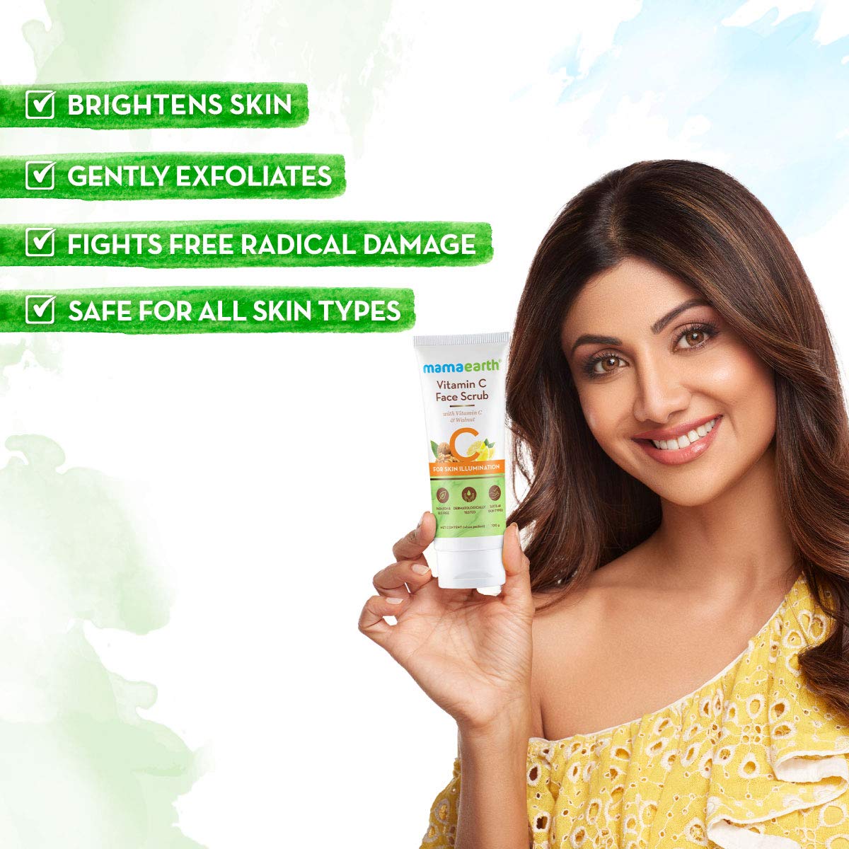 Mamaearth Vitamin C Face Scrub (100gm)