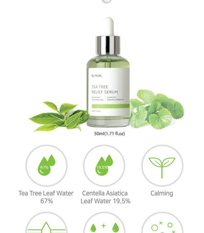 IUNIK Tea Tree Relief Serum (50ml)