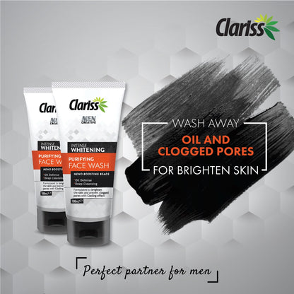 Clariss Men Intense Whitening Face Wash (100ml)