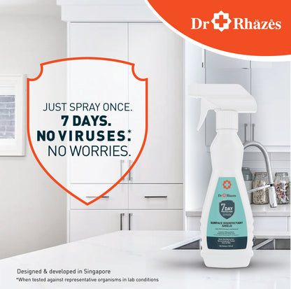 Dr Rhazes 7 Day Surface Disinfectant Shield - Trigger Spray