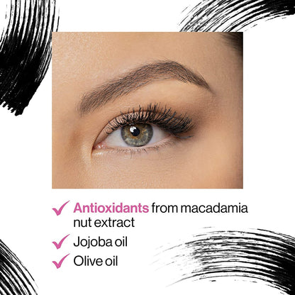 Wet n wild Max Volume Plus Waterproof Mascara (8ml) - Black