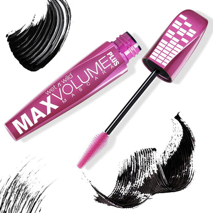 Wet n wild Max Volume Plus Waterproof Mascara (8ml) - Black