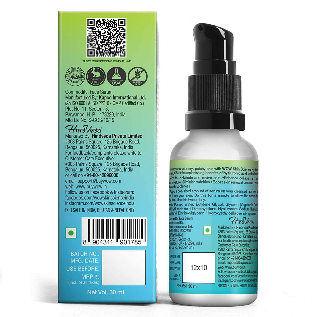 Wow Skin Science Hyaluronic Acid Serum (30ml)