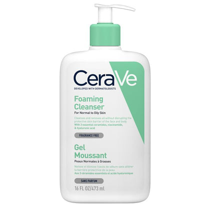 Cerave Foaming Cleanser For Normal To Oily Skin (473ml)