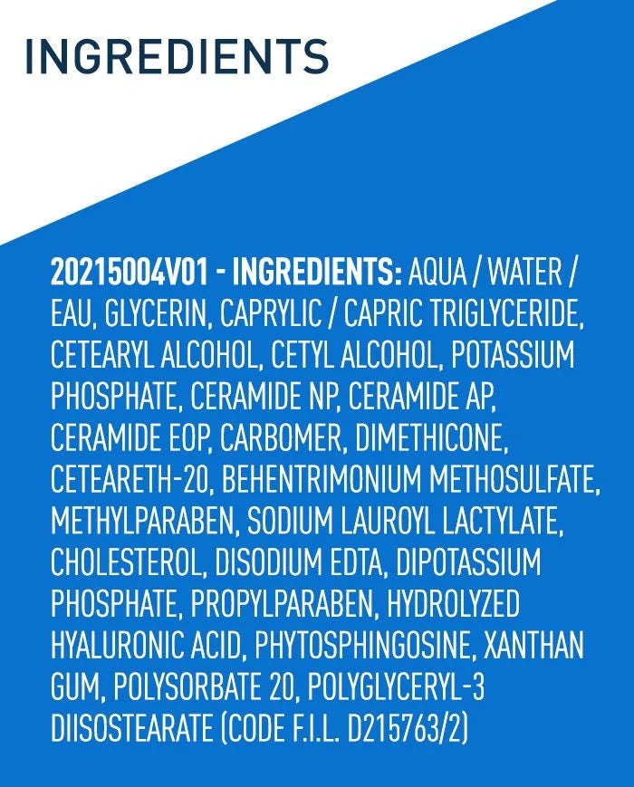 CeraVe Daily Moisturizing Lotion for Normal to Dry Skin (87ml)
ingredients