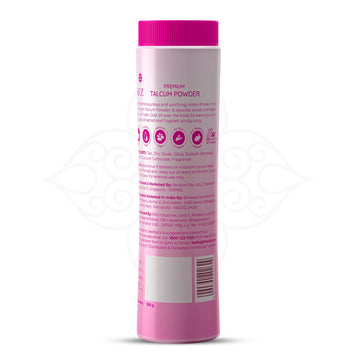 LAFZ Halal Premium Talcum Powder Rose (100gm) product back