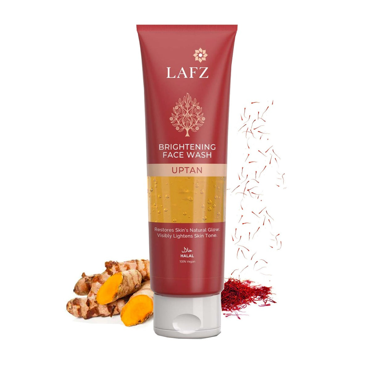 Lafz Uptan Brightening Face Wash (75ml) - Tube (India) key ingredients face wash.
