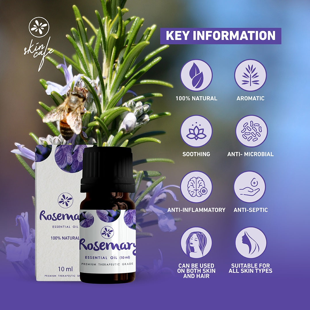 Skin Cafe 100% Natural Essential Oil (10ml) - Rosemary key features
