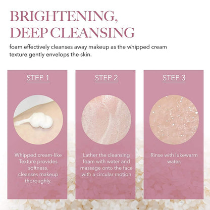 The Face Shop Rice Water Bright Foaming Cleanser 150ml features