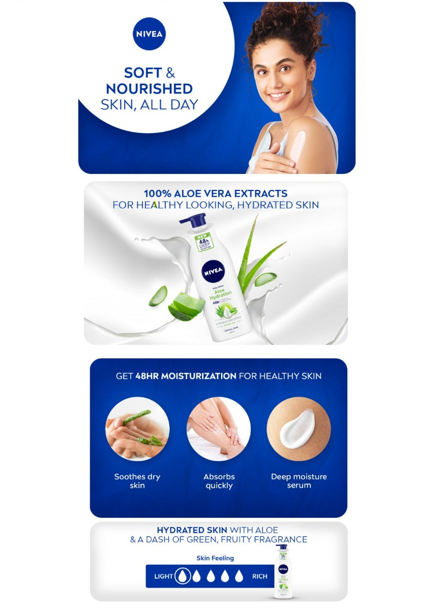 Nivea Body Lotion Aloe Hydration (200ml)