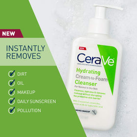 CeraVe Hydrating Cream To Foam Cleanser 236ml